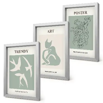 Fotowand mit stilvollen Illustrationen von Henri Matisse