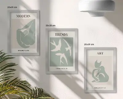 Fotowand Henri Matisse mit abstrakten Figuren in gedeckten Farben
