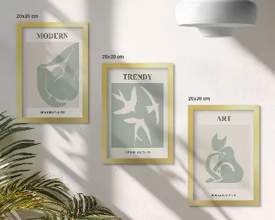 Fotowand Henri Matisse mit abstrakten Figuren in gedeckten Farben