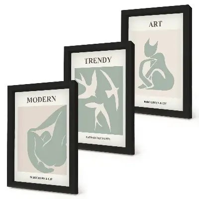 Fotowand Henri Matisse mit abstrakten Figuren in gedeckten Farben