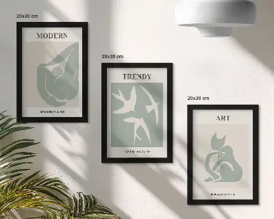 Fotowand Henri Matisse mit abstrakten Figuren in gedeckten Farben
