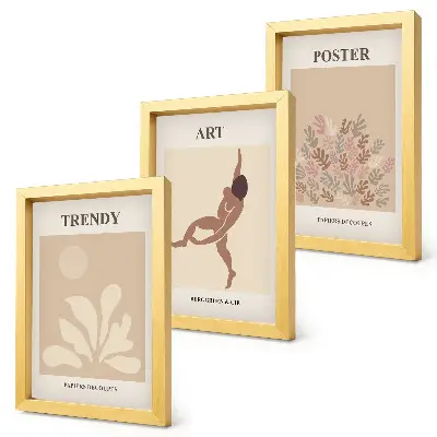 Bilderwand mit abstrakten Formen und Figuren von Henri Matisse