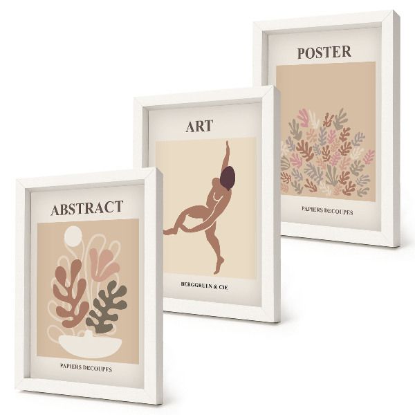 Bilderwand Stilvolle abstrakte Kompositionen von Henri Matisse