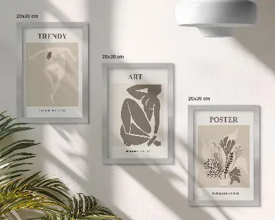 Henri Matisse Menschliche Figuren mit Pflanzen Bilderset inklusive Rahmen
