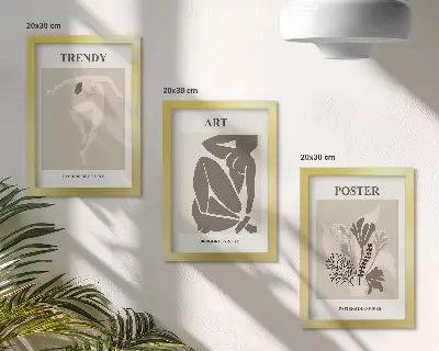 Henri Matisse Menschliche Figuren mit Pflanzen Bilderset inklusive Rahmen