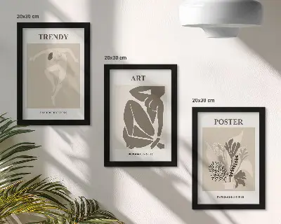 Henri Matisse Menschliche Figuren mit Pflanzen Bilderset inklusive Rahmen