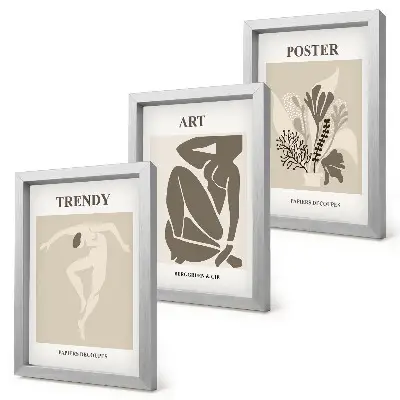 Henri Matisse Menschliche Figuren mit Pflanzen Bilderset inklusive Rahmen