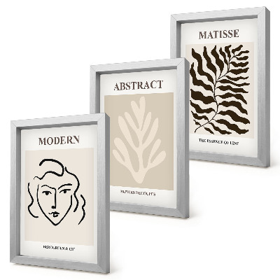 Fotowand Gesichts- und Blätterillustrationen aus Henri Matisses grafischer Kunst