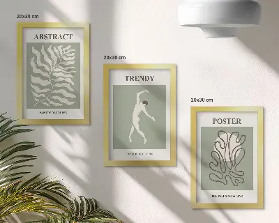 Fotowand mit Pflanzenmuster in Grüntönen von Henri Matisse