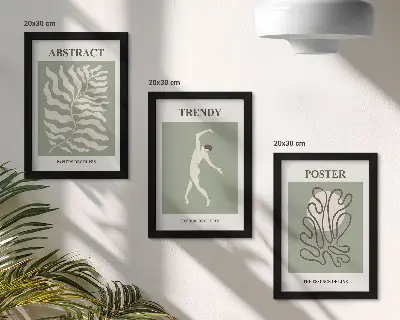Fotowand mit Pflanzenmuster in Grüntönen von Henri Matisse