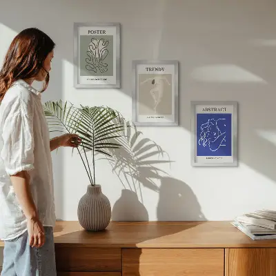 Pastellillustrationen von Henri Matisse als Bilderset mit Rahmen