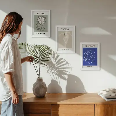 Pastellillustrationen von Henri Matisse als Bilderset mit Rahmen