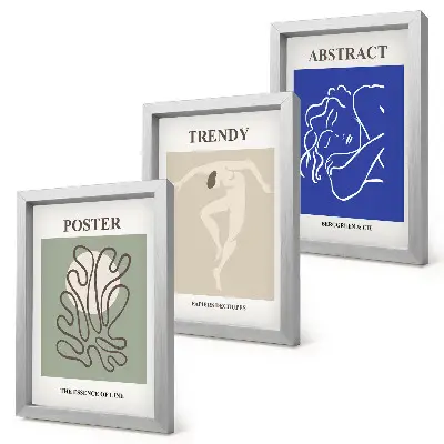Pastellillustrationen von Henri Matisse als Bilderset mit Rahmen