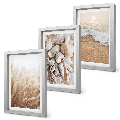 Bilderwand Strandmotive mit Muscheln und Meereswellen