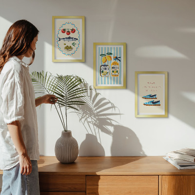 Bilderwand Italienische Aromen und Lebensart in farbenfrohen Bildern