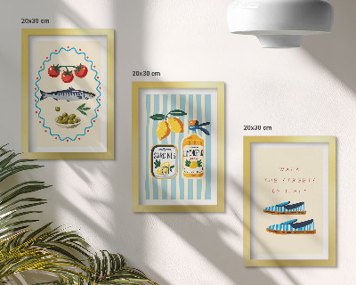Bilderwand Italienische Aromen und Lebensart in farbenfrohen Bildern