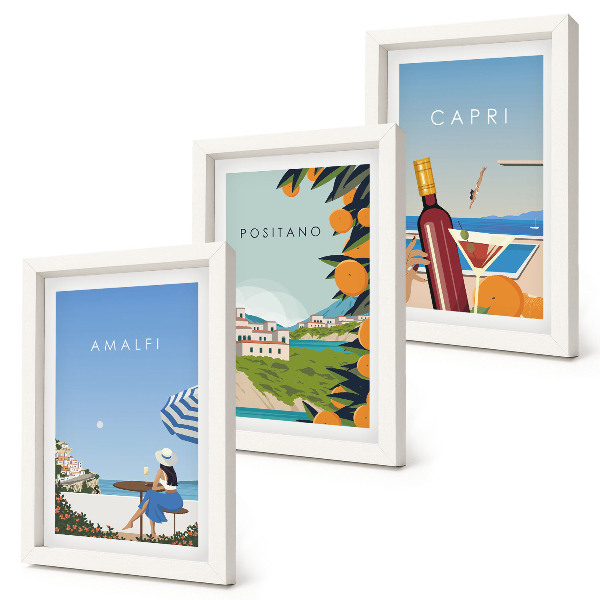 Fotowand Urlaubsansichten von Amalfi, Positano und Capri