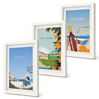 Fotowand Urlaubsansichten von Amalfi, Positano und Capri