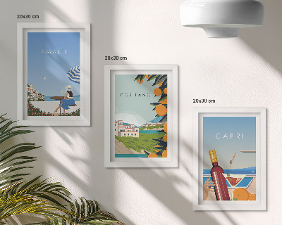 Fotowand Urlaubsansichten von Amalfi, Positano und Capri