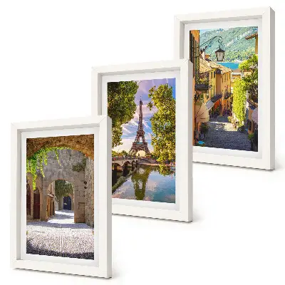 Fototapete mit schönen Straßen, historischer Architektur und dem Eiffelturm