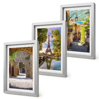 Fototapete mit schönen Straßen, historischer Architektur und dem Eiffelturm