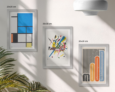 Fotowand Abstrakte, moderne Kompositionen mit geometrischen Formen