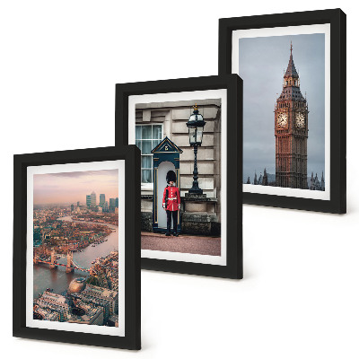 Bilderwand Ansichten von London mit der Brücke und dem Big Ben-Wächter