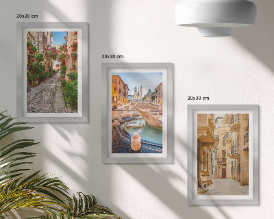 Bilderwand Charmante Straßen und Brunnen in malerischer Architektur