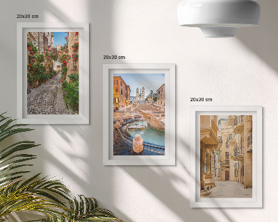 Bilderwand Charmante Straßen und Brunnen in malerischer Architektur