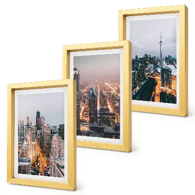Fototapete Nachtansicht einer Stadt mit Wolkenkratzern und glitzernden Lichtern
