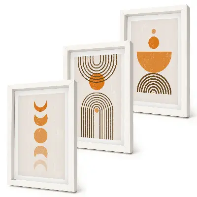 Bilderwand im boho-minimalistischen Design