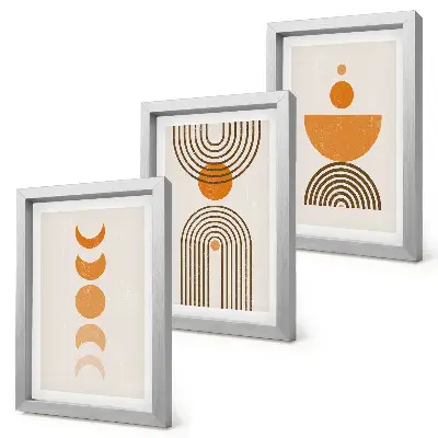 Bilderwand im boho-minimalistischen Design