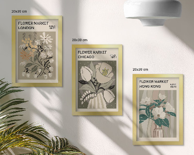 Fotowand Blumenmärkte in London, Chicago und Hongkong
