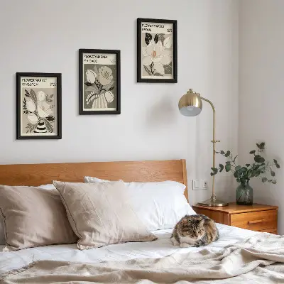 Bilderwand mit Blumenmotiven von Märkten in Kingston, Chicago und Seoul im Retro-Stil