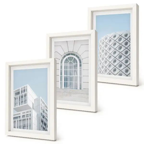Bilderwand moderne Architektur mit Fokus auf Minimalismus und Geometrie