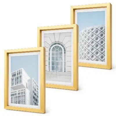 Bilderwand moderne Architektur mit Fokus auf Minimalismus und Geometrie