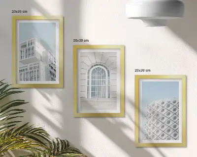 Bilderwand moderne Architektur mit Fokus auf Minimalismus und Geometrie