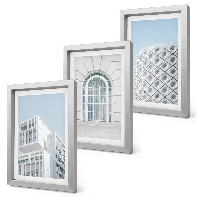 Bilderwand moderne Architektur mit Fokus auf Minimalismus und Geometrie