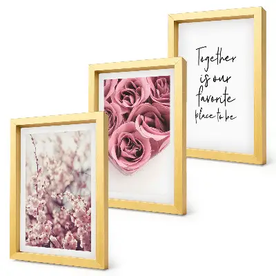 Fototapete mit Blumen, Rosensträußen und handgeschriebener Inschrift