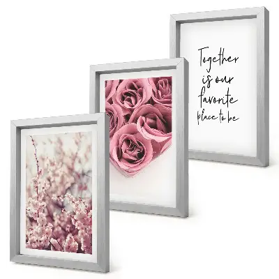 Fototapete mit Blumen, Rosensträußen und handgeschriebener Inschrift