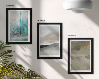 Bilderwand Gemalte abstrakte minimalistische Dekorationen