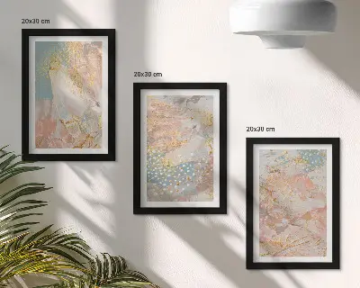 Fotowand mit abstrakten Mustern in Pastellfarben in Textur-Optik