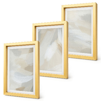 Bilderwand Abstrakter heller Hintergrund mit feinen Pinselstrichen