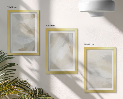 Bilderwand Abstrakter heller Hintergrund mit feinen Pinselstrichen