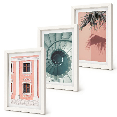 Fotowand Architektur in Pastelltönen und Spiralmuster