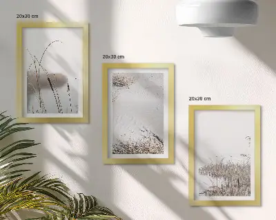 Fotowand mit zarten Sommeransichten von Wasserpflanzen