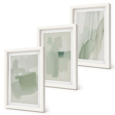 Bilderset mit rahmen Abstrakte Muster im Aquarellstil