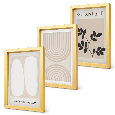 Fotowand Boho-Poster mit filigranen, abstrakten Pflanzenmotiven