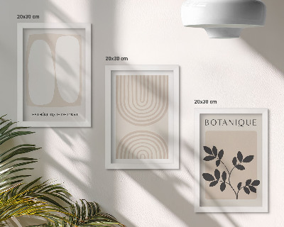 Fotowand Boho-Poster mit filigranen, abstrakten Pflanzenmotiven