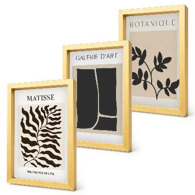 Fotowand Minimalistische Poster mit Pflanzenmustern und abstrakten Motiven